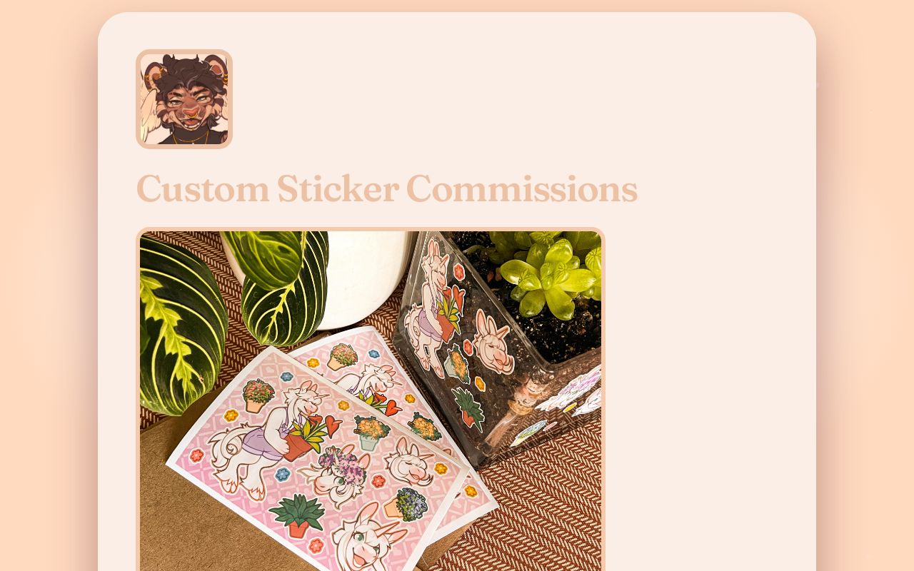 Sticker Commissions Custom Sticker Commissions
